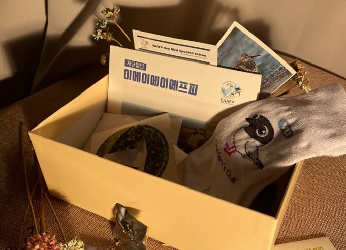 EAAFP World Migratory Bird Day Lucky Box ©EAAFP Foundation
